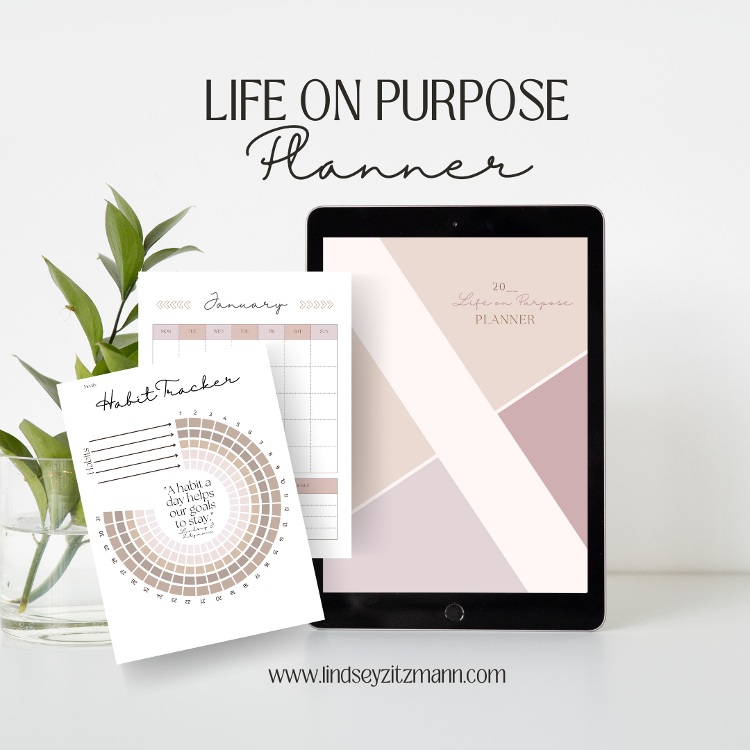 Life on purpose planner lindsey j zitzmann
